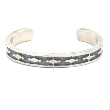 Sterling Silver Navajo Bracelet Size 7 1/2