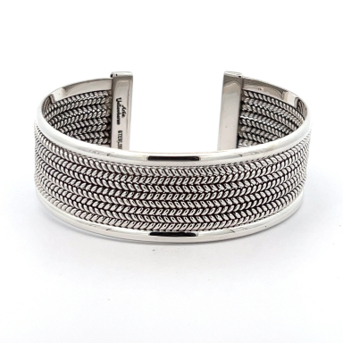 Artie Yellowhorse Sterling Silver Navajo Bracelet