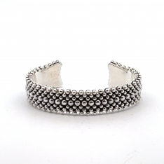 Artie Yellowhorse Sterling Silver Bead Bracelet