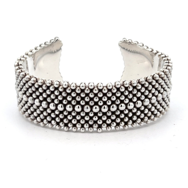 Sterling Silver Bracelet by Navajo Artist Artie Yellowhorse