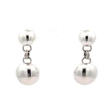 Artie Yellowhorse Double Dome Design Sterling Silver Post Earrings