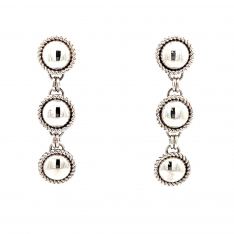 Artie Yellowhorse Jewelry Sterling Silver Dangle Post Earrings