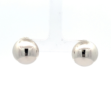 Artie Yellowhorse 5/8" Diameter Sterling Silver Button Post Earrings