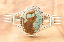 Native American Number 8 Mine Turquoise Bracelet