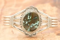Genuine Boulder Turquoise Native American Bracelet