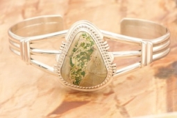 Day 8 Deal - Genuine Boulder Turquoise Sterling Silver Bracelet