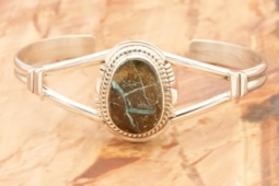 Genuine Boulder Turquoise Navajo Bracelet