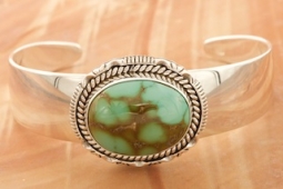 Artie Yellowhorse Royston Turquoise Sterling Silver Bracelet