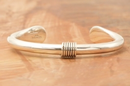 Artie Yellowhorse Sterling Silver Native American Bracelet