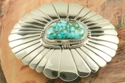Kingman Turquoise Belt Buckle