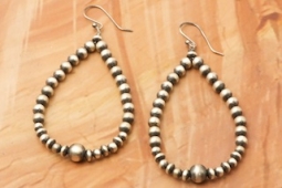 Navajo Pearl Sterling Silver Earrings