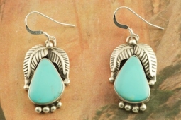 Day 7 Deal - Genuine Campitos Turquoise Sterling Silver Earrings