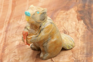 Zuni Indian Onyx Beaver Fetish