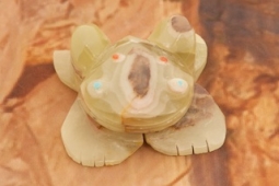 Zuni Indian Green Onyx Frog Fetish