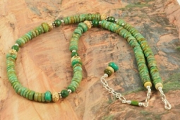 Genuine Manassa Turquoise Native American Necklace