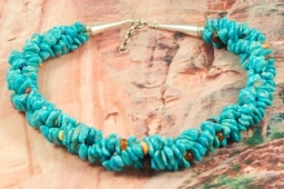 Day 11 Deal - Zuni Indian Jewelry Genuine Turquoise Necklace