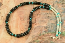 Black Onyx Santo Domingo Indian Necklace