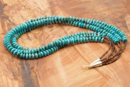 25" Long 3 Strand Sleeping Beauty Turquoise Necklace