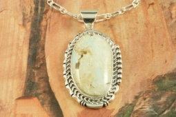 Day 13 Deal - Genuine Dry Creek Turquoise Sterling Silver Pendant
