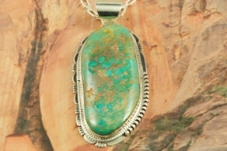 Artie Yellowhorse Genuine Sugilite Sterling Silver Pendant