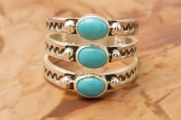 Native American Jewelry Sleeping Beauty Turquoise Ring
