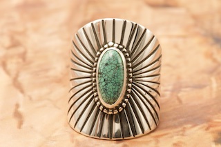 Turquoise Jewelry Sterling Silver Turquoise Navajo Ring