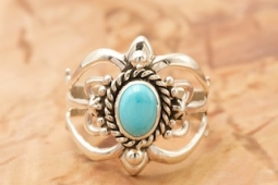 Turquoise Jewelry Sterling Silver Sleeping Beauty Turquoise Ring