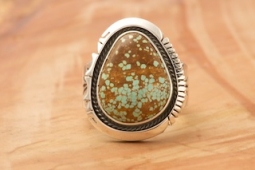 Genuine Number 8 Mine Turquoise Navajo Ring