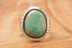 Genuine Number 8 Mine Turquoise Native American Ring