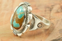 Genuine Pilot Mountain Turquoise Sterling Silver Ring