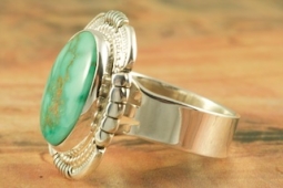 Genuine Easter Blue Turquoise Sterling Silver Ring