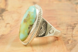 Genuine Pilot Mountain Turquoise Sterling Silver Ring
