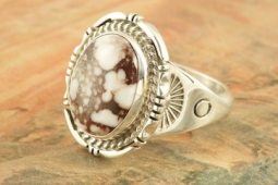 Genuine Wild Horse Stone Sterling Silver Ring