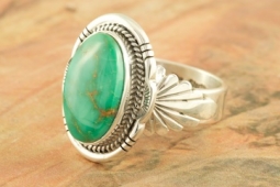 Genuine Royston Turquoise Sterling Silver Ring