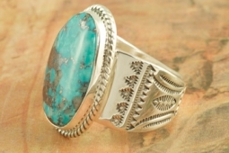 Genuine Candelaria Turquoise Sterling Silver Ring