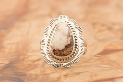 Genuine Wild Horse Stone Sterling Silver Ring