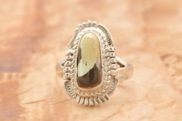 Genuine Boulder Turquoise Sterling Silver Ring