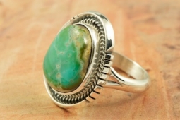 Genuine Pilot Mountain TurquoiseSterling Silver Ring