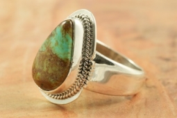 Genuine Pilot Mountain Turquoise Sterling Silver Ring