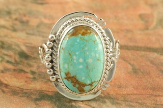 Turquoise Jewelry Genuine Number 8 Mine Turquoise set in Sterling ...