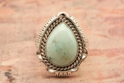 Artie Yellowhorse Genuine Danny Boy Turquoise Sterling Silver Ring