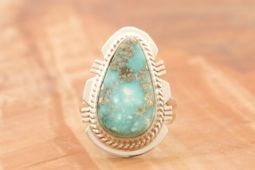 Genuine Kingman Turquoise Sterling Silver Ring