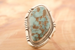 Rare Dry Creek Mine Turquoise Sterling Silver Ring