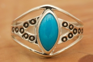 Sleeping Beauty Turquoise Sterling Silver Ring