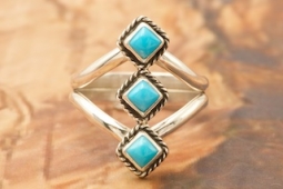 Sleeping Beauty Turquoise Sterling Silver Native American Ring