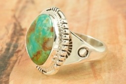 Genuine Pilot Mountain Turquoise Sterling Silver Ring