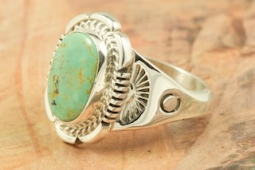 Genuine Royston Turquoise Sterling Silver Ring