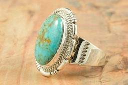Genuine Number 8 Mine Turquoise Sterling Silver Ring