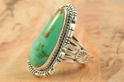 Genuine Royston Turquoise Sterling Silver Ring