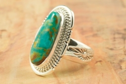 Genuine Pilot Mountain Turquoise Sterling Silver Ring